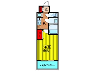 エスリード京橋(1306）の物件間取画像